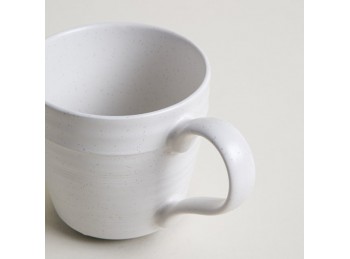 Mug De Ceramica Blanco Agra 440Ml