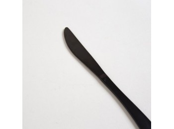 Cuchillo De Acero Negro Mate