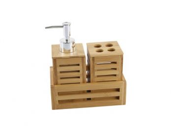 Set De Bamboo Rayas 