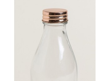 Botella Con Tapa Color Cobre 