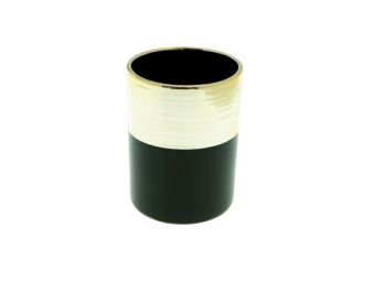 Organizador De Ceramica Negro 14 Cm