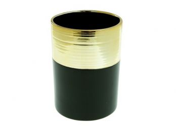 Organizador De Ceramica Negro 18 Cm