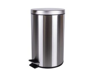 Tacho Acero Con Pedal 12Lts