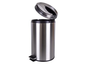 Tacho Acero Con Pedal 12Lts