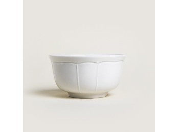 Bowl De Porcelana Blanca Redondo