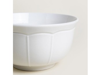 Bowl De Porcelana Blanca Redondo