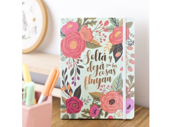 Cuaderno A5 Flores Acqua