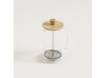 Cafetera Con Embolo Tapa Bamboo 1000 Ml
