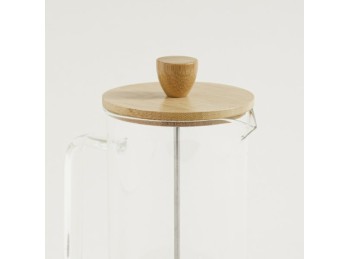 Cafetera Con Embolo Tapa Bamboo 1000 Ml