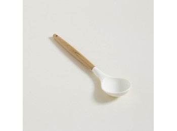 Cuchara De Silicona Cream Mango De Madera 31 Cm