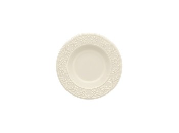 Plato Hondo Porcelana Marfin