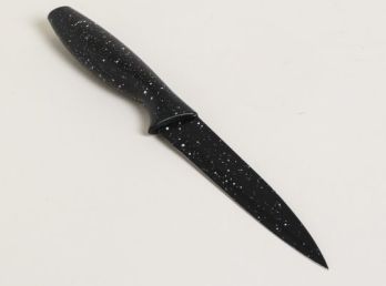 Cuchillo Hoja Negra Mango Granito 23 Cm