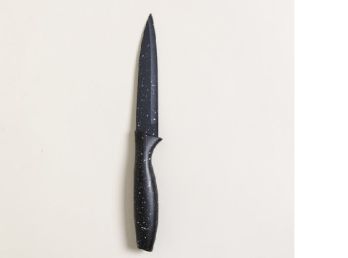 Cuchillo Hoja Negra Mango Granito 23 Cm
