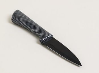 Cuchillo Hoja Negra Mango Snake 19 Cm