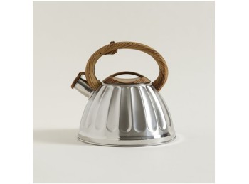 Pava Silbadora Acero Inoxidable Silver