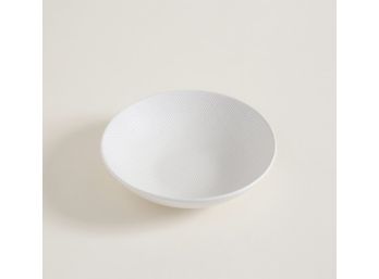 Bowl De Cerámicatramado Blanco Linea Praga 20X5Cm