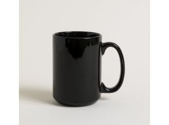 Mug Recto Negro Brillante 330 Ml 