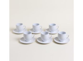 Tazas Y Platos De Cafe Bombee Blanco Satinado 250 Ml