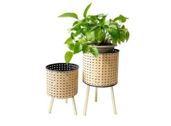 Porta Maceta Beige Chico