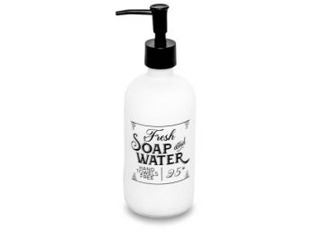 Dispenser Vidrio White Soap and Water