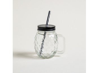 Frasco De Vidrio Con Sorbete Piña 450 Ml