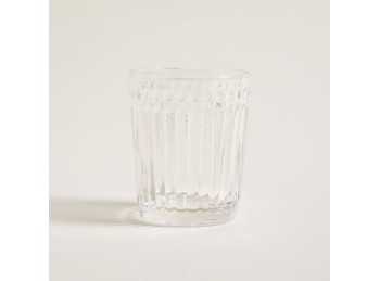 Vaso Bajo De Vidrio Transparente Cardif