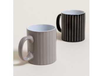 Mug Recto Surtido Lineas 333 Ml