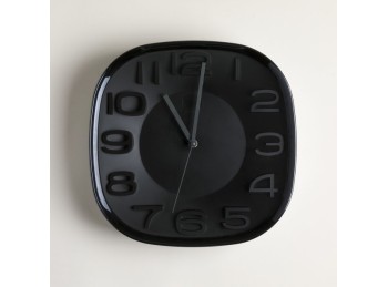 Reloj Cuadrado Brooklin Black & Black 30 Cm