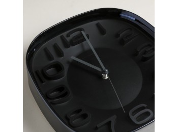 Reloj Cuadrado Brooklin Black & Black 30 Cm