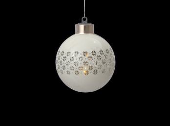 Bolas Cristal con Luz Blanca Copo
