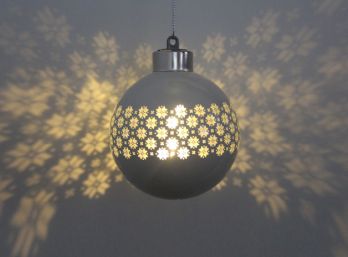 Bolas Cristal con Luz Blanca Copo