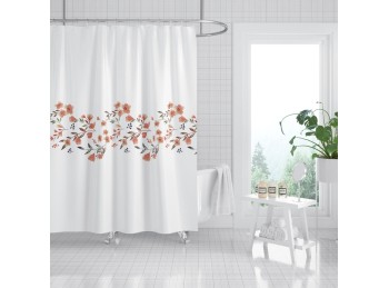 Cortina Jacquard Peach Flower