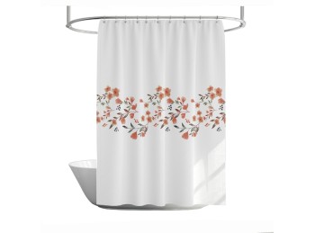 Cortina Jacquard Peach Flower