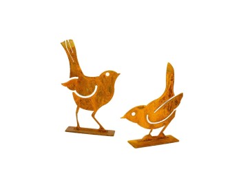 Pajaro De Chapa Agachado