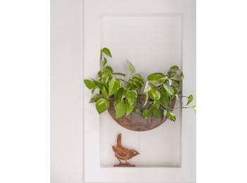 Pajaro De Chapa Agachado