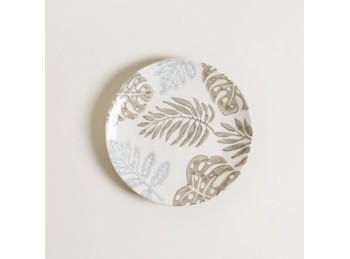 Plato De Postre Botanic Gray 20 Cm