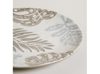 Plato De Postre Botanic Gray 20 Cm