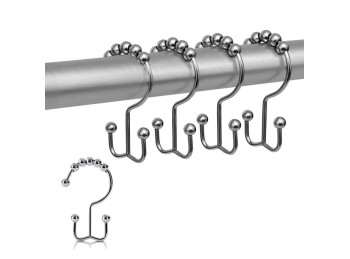 Ganchos de Baño Double Roller Cromo