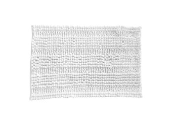Alfombra de Baño Chenille Blanca 35 x 50 Cm