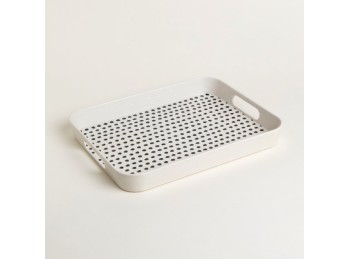 Bandeja De Fibra De Bamboo 33 x 26 Cm