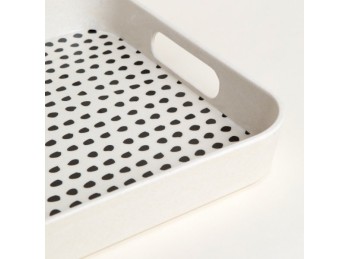 Bandeja De Fibra De Bamboo 33 x 26 Cm