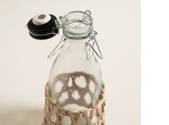 Botella de Vidrio Hermetica  1000ml