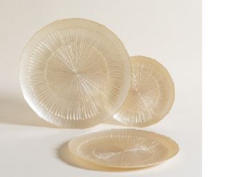 Plato De Vidrio Selis Pearl 28 Cm