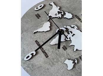Reloj Mapamundi 40 x 40 cm