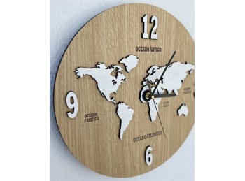 Reloj Mapamundi 60 x 60 cm