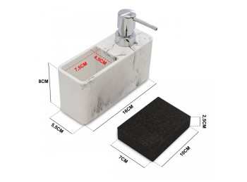 Dispenser con porta esponja Cerdeña 