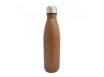 Botella De Acero Inoxidable Roble Oscuro 500 Ml