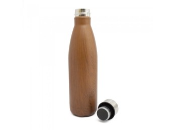 Botella De Acero Inoxidable Roble Oscuro 500 Ml