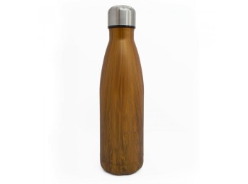 Botella de acero inoxidable Roble claro