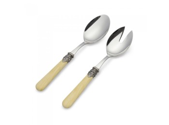 Cubiertos Para Ensalada Bacci Firenze Sakura Beige 25 Cm